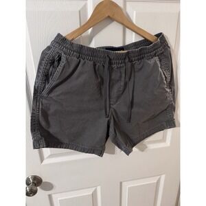 Abercrombie & Fitch Shorts Mens Medium Gray Stretch Chino Pull-On Elastic Waist